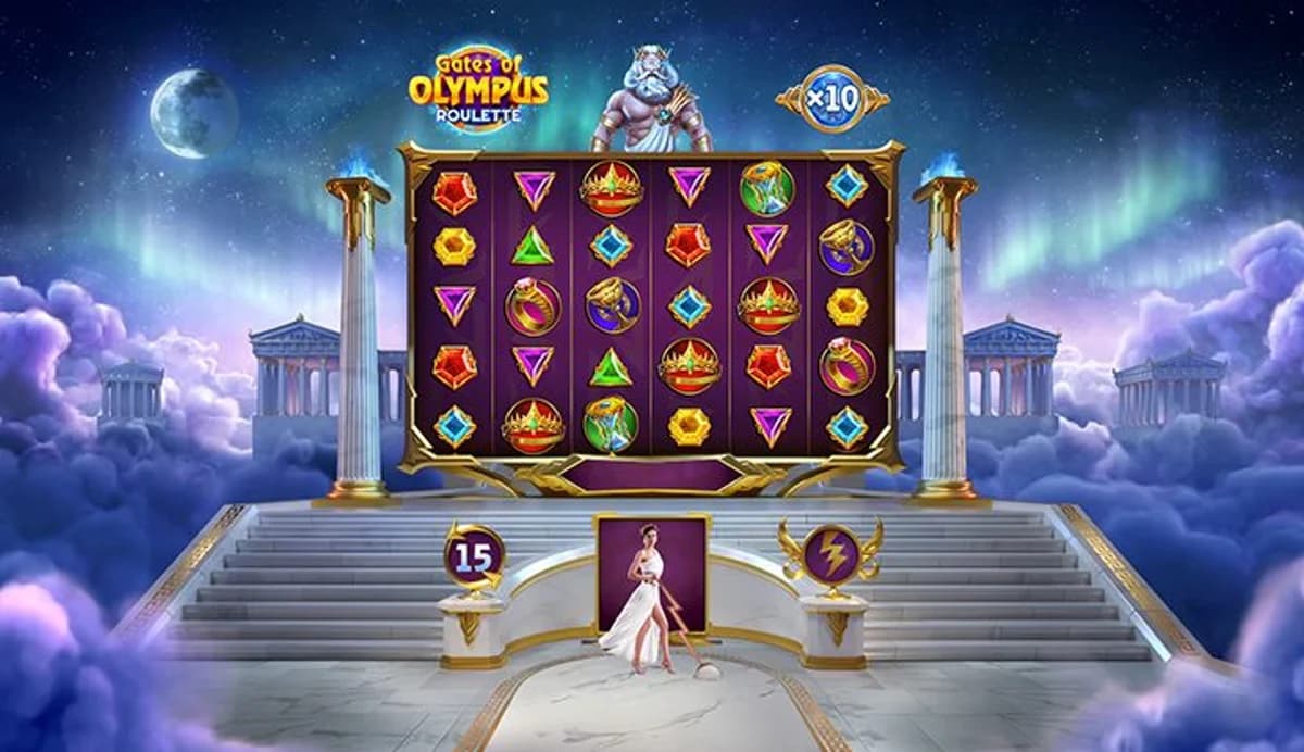 Schermata ufficiale del Bonus Round 6×5 di Gates of Olympus Roulette